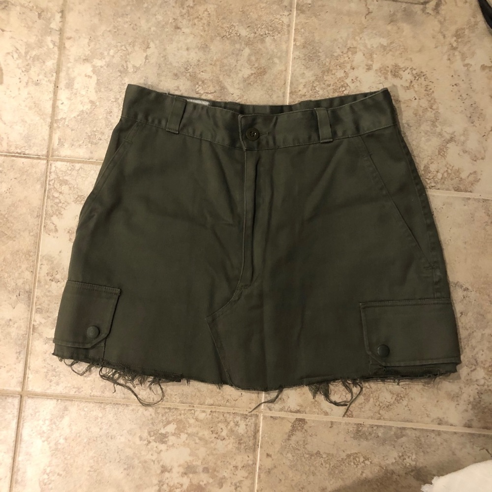 Urban Outfitters Green Utility Skirt